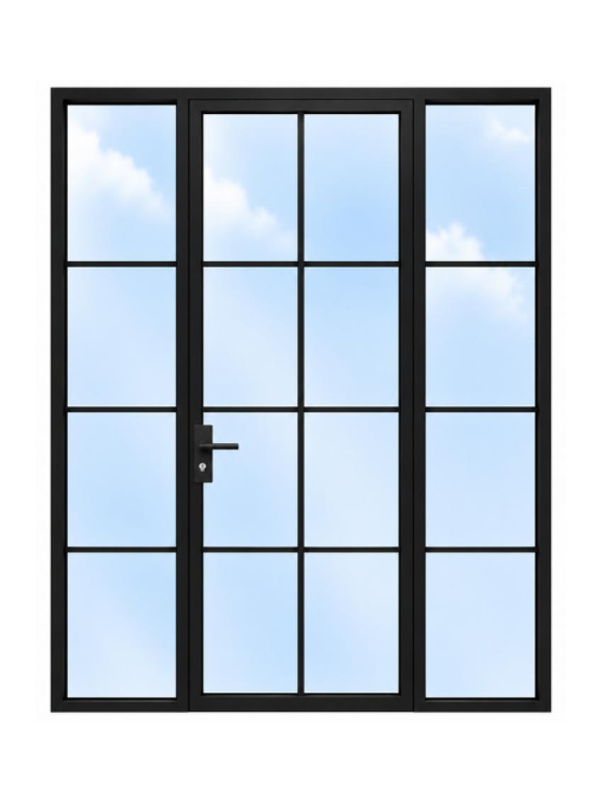 Internal Crittall Door with two side panels image