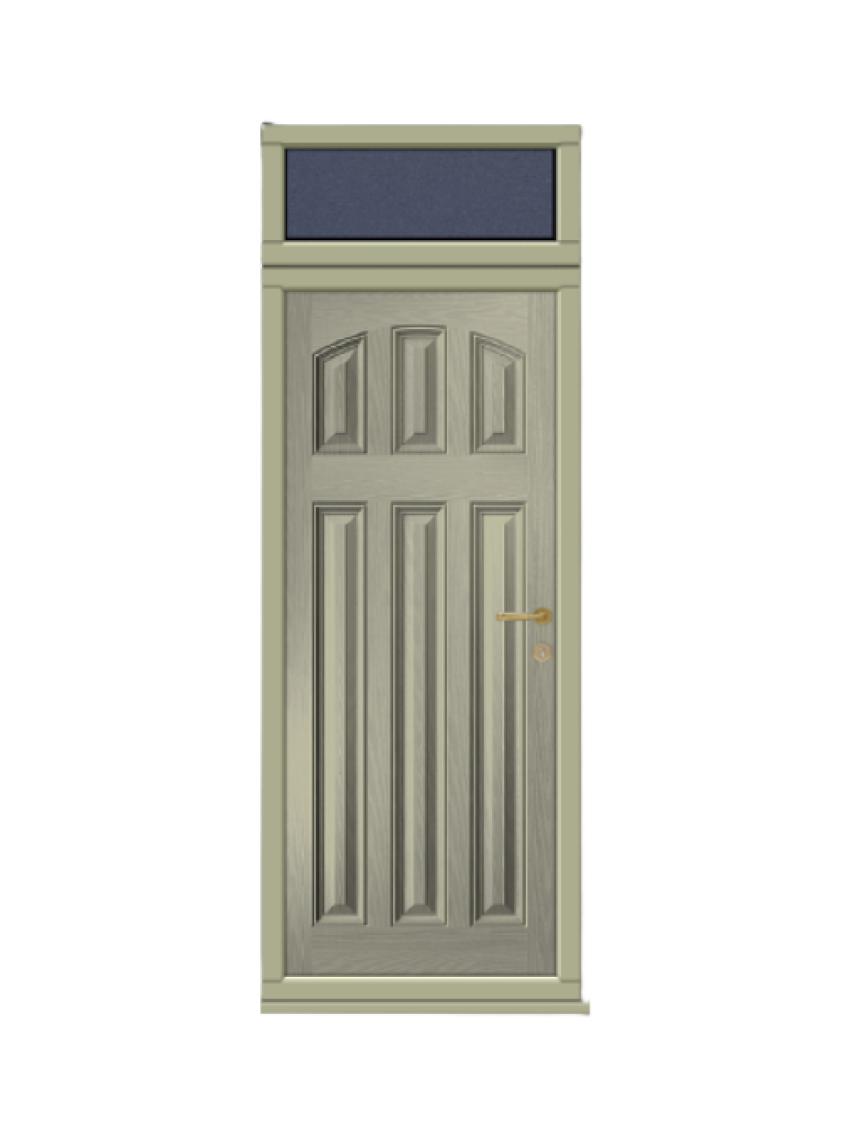 Single/ Double Entrance Door with top panel image